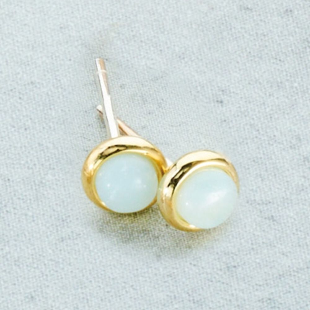 BACKYARD FAMILY「誕生石 ピアス 通販 サン宝石 イヤリング 耳飾り サンホ 誕生石ピアス 天然石 一粒」|その他|ブルー1