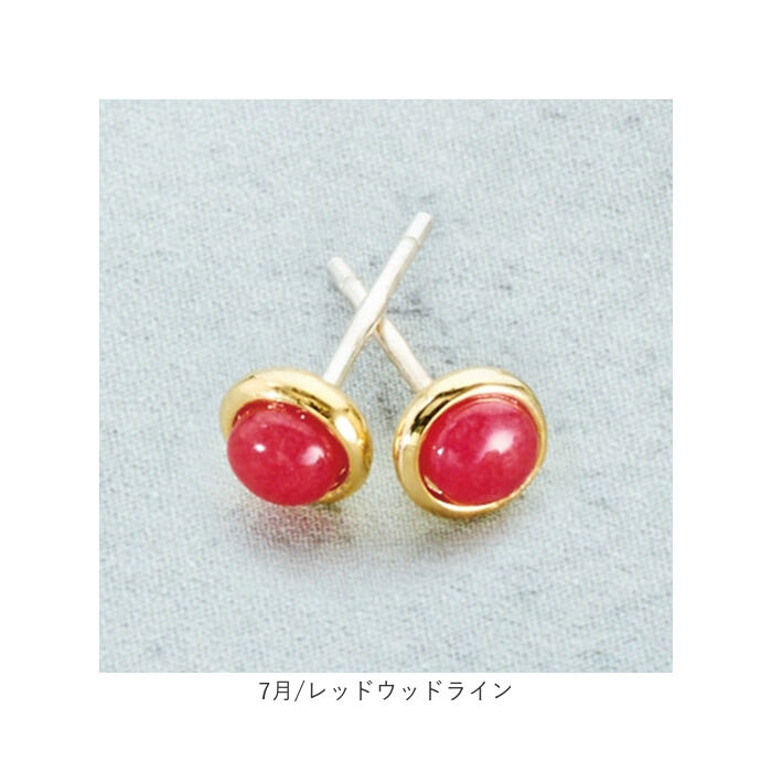 BACKYARD FAMILY「誕生石 ピアス 通販 サン宝石 イヤリング 耳飾り サンホ 誕生石ピアス 天然石 一粒」|その他|