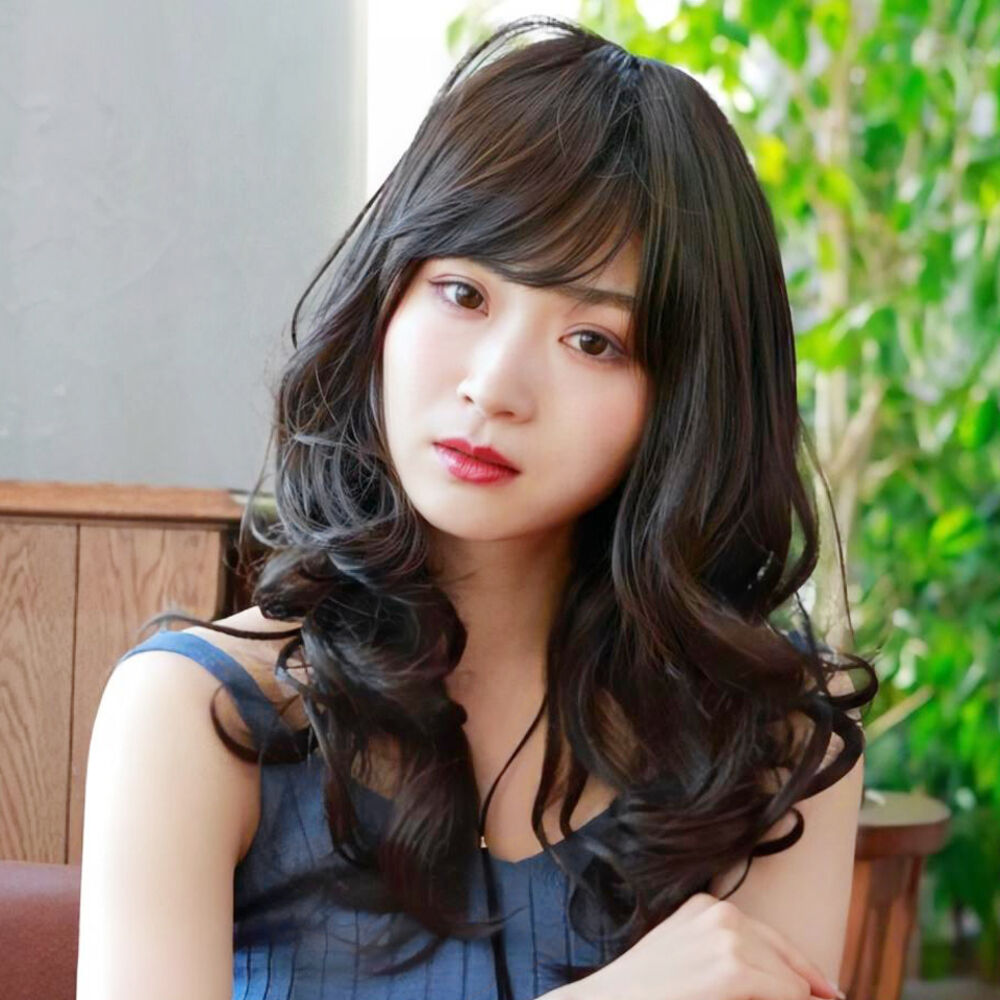 BACKYARD FAMILY「プリシラ ウィッグ フルウィッグ 通販 ロング 自然 セミロング ミディアム 黒髪 カール かつら」|ヘアスタイリング|ブラウン1