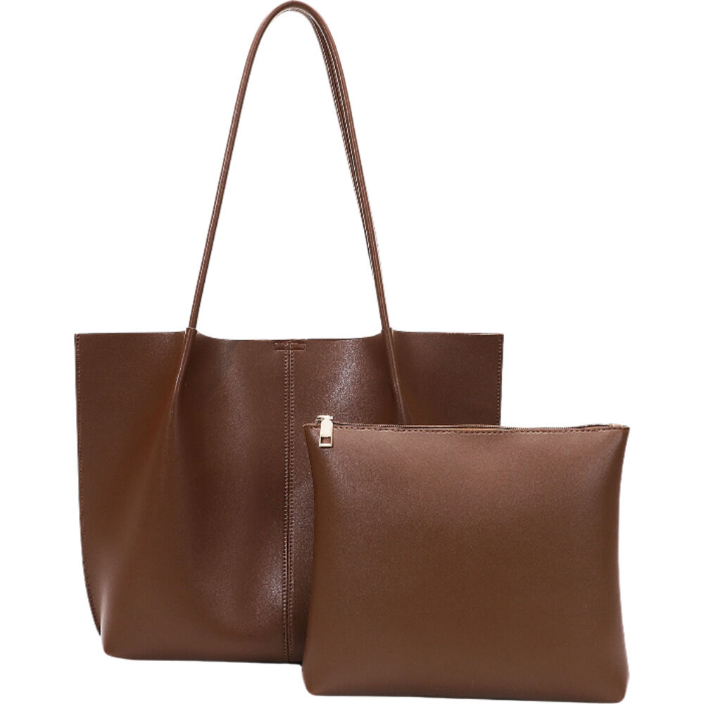 BACKYARD FAMILY「トートバッグ A4 肩掛け 通販 ショルダーバッグ レディース 大容量 大きめ オフィス ビジネス」|トートバッグ|ブラウン1