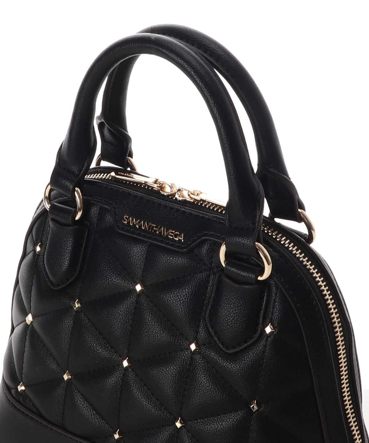 Samantha Vega「キルティングスタッズハンドバッグ（小）」|ハンドバッグ|