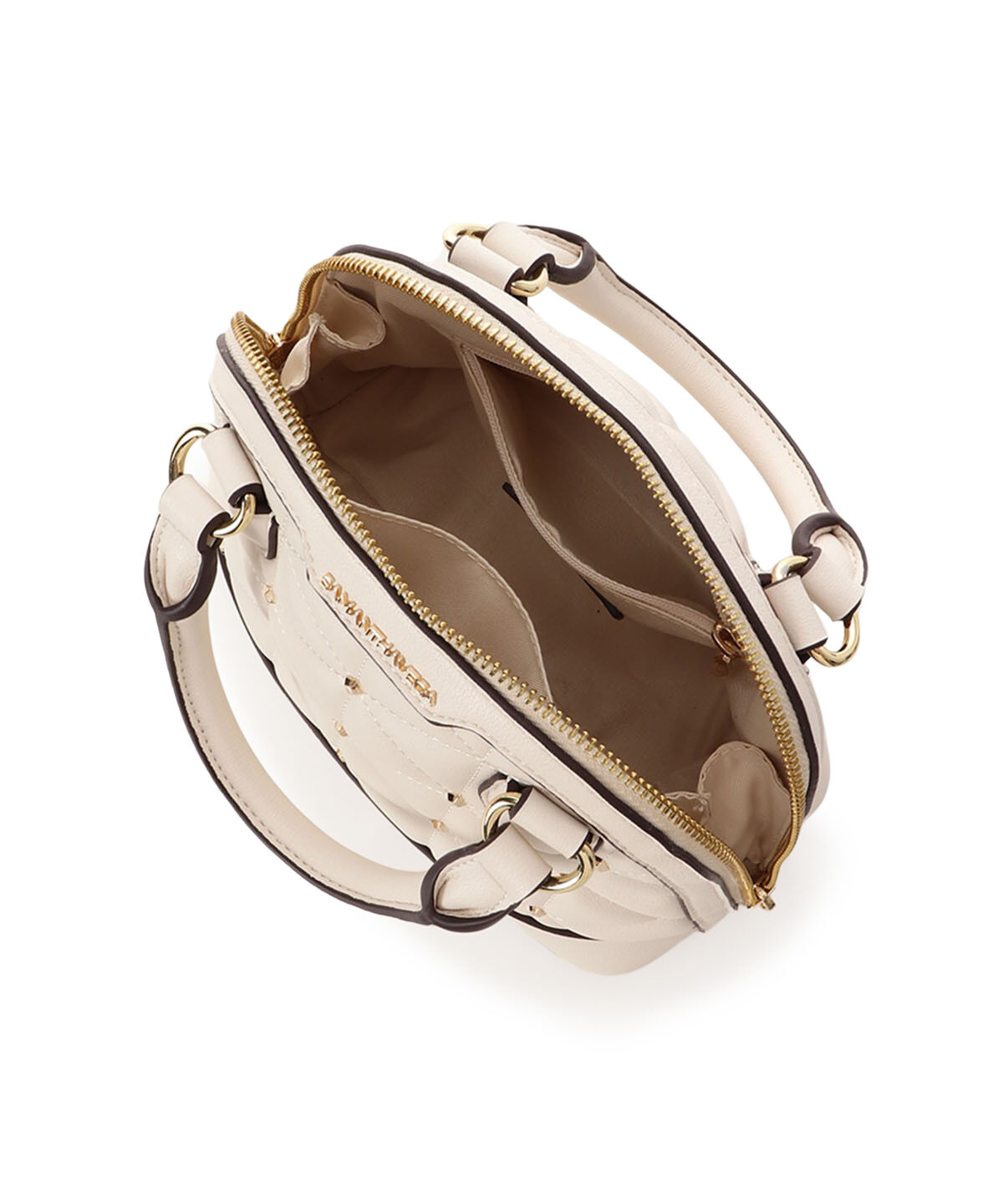 Samantha Vega「キルティングスタッズハンドバッグ（小）」|ハンドバッグ|