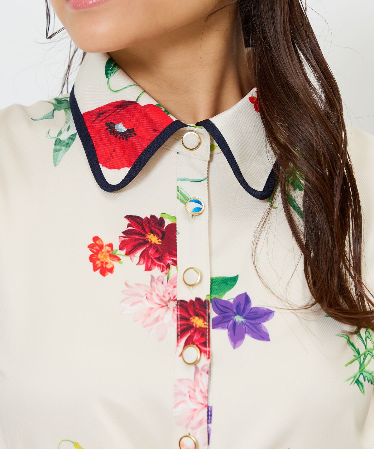 アンドクチュール「ボタニカルフラワーワンピース」|ワンピース|