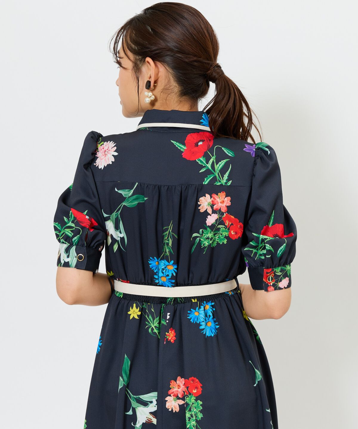 アンドクチュール「ボタニカルフラワーワンピース」|ワンピース|