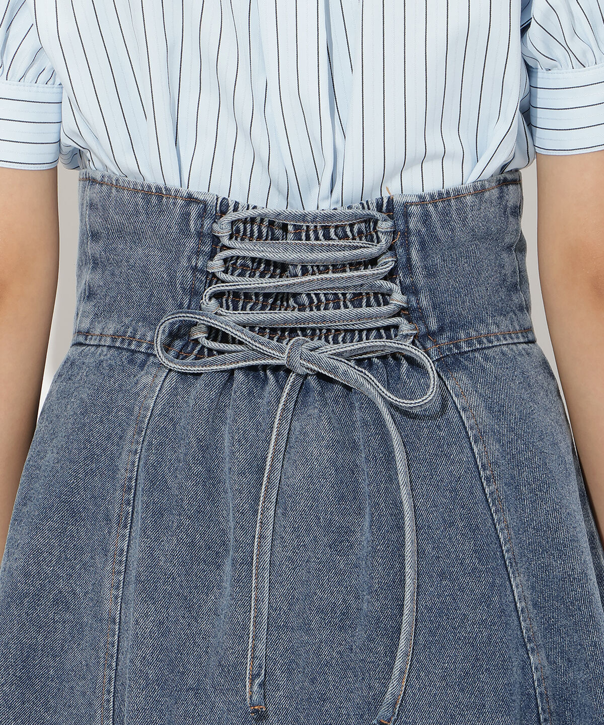 アンドクチュール「センターZIPデニムスカート」|スカート|