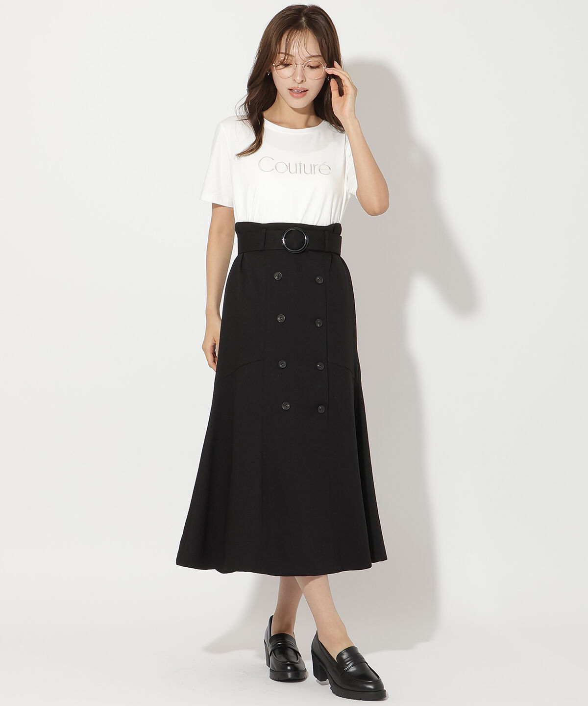 アンドクチュール「トレンチマーメイドスカート」|フレア|