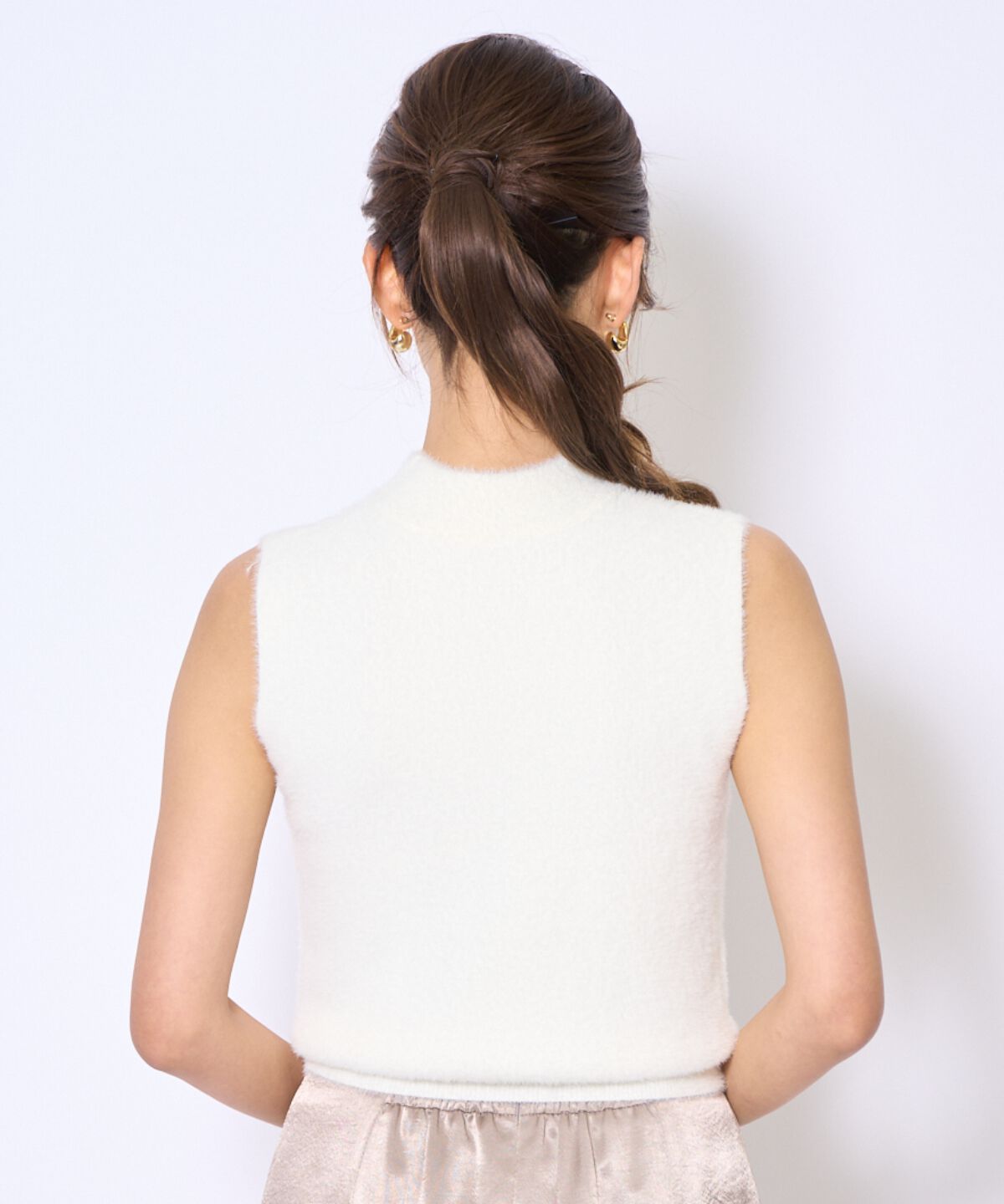 アンドクチュール「ラメフェザーニットアンサンブル」|カーディガン|