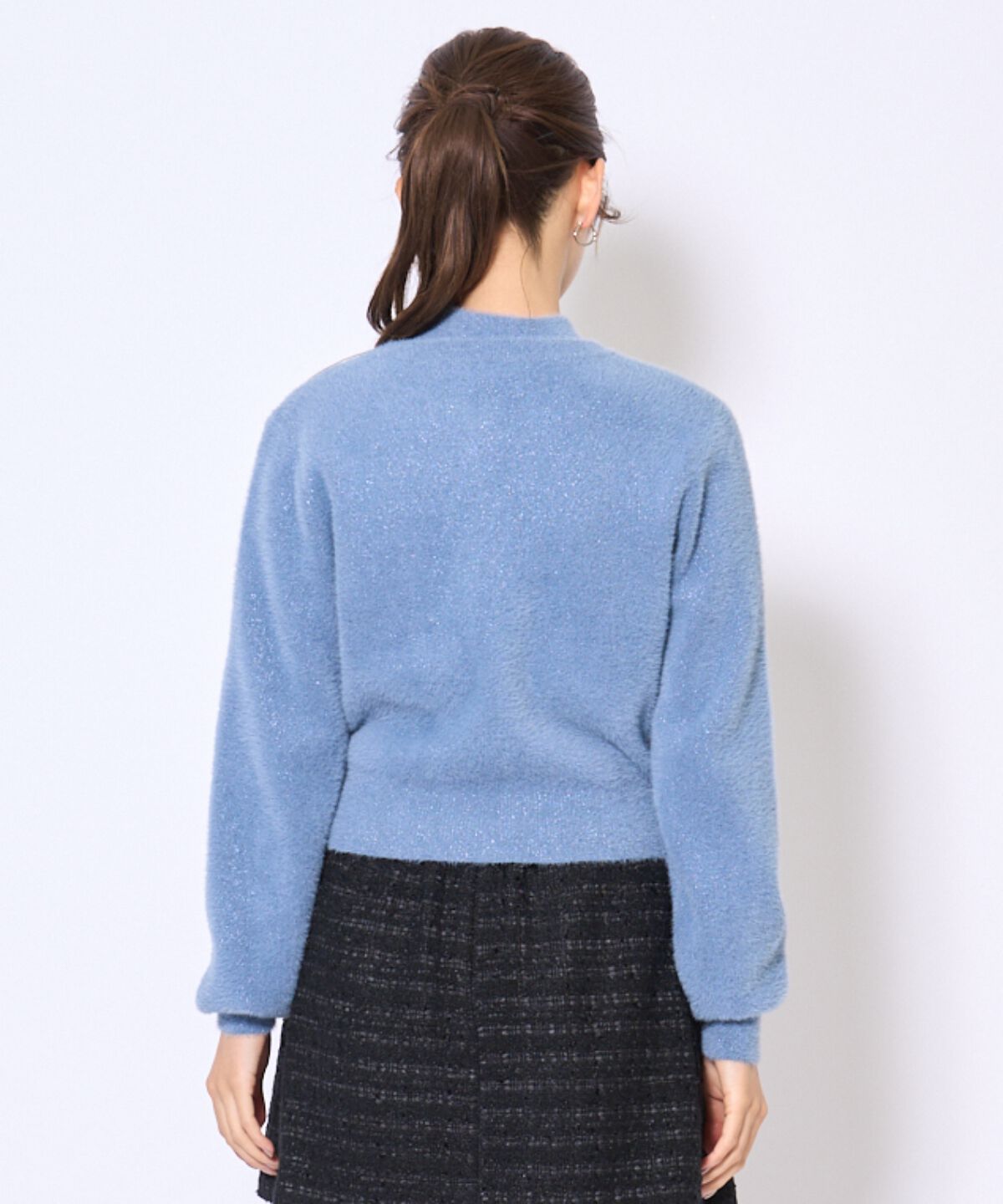 アンドクチュール「ラメフェザーニットアンサンブル」|カーディガン|