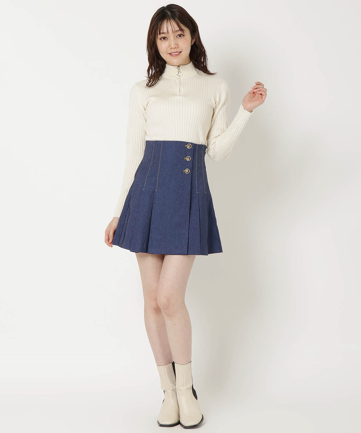 REDYAZEL「ジップアップニット」|ニット・セーター|