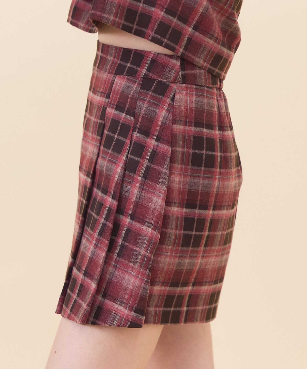 REDYAZEL「チェックプリーツスカショーパン」|キュロット|