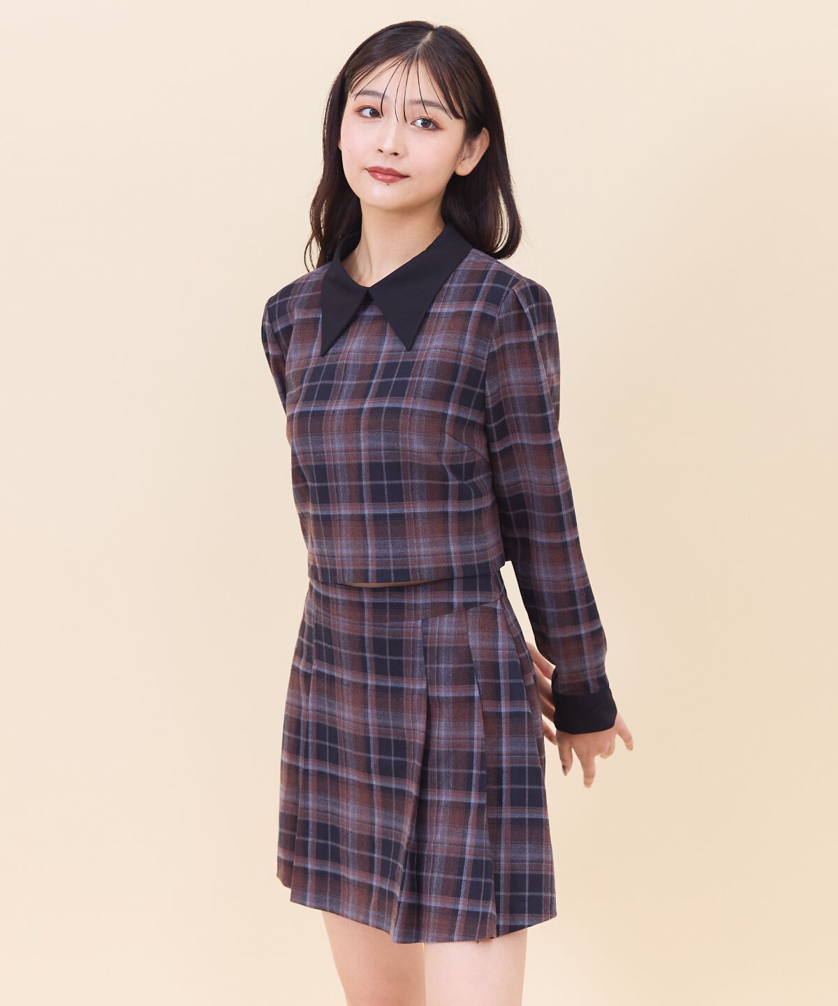 REDYAZEL「チェックプリーツスカショーパン」|キュロット|