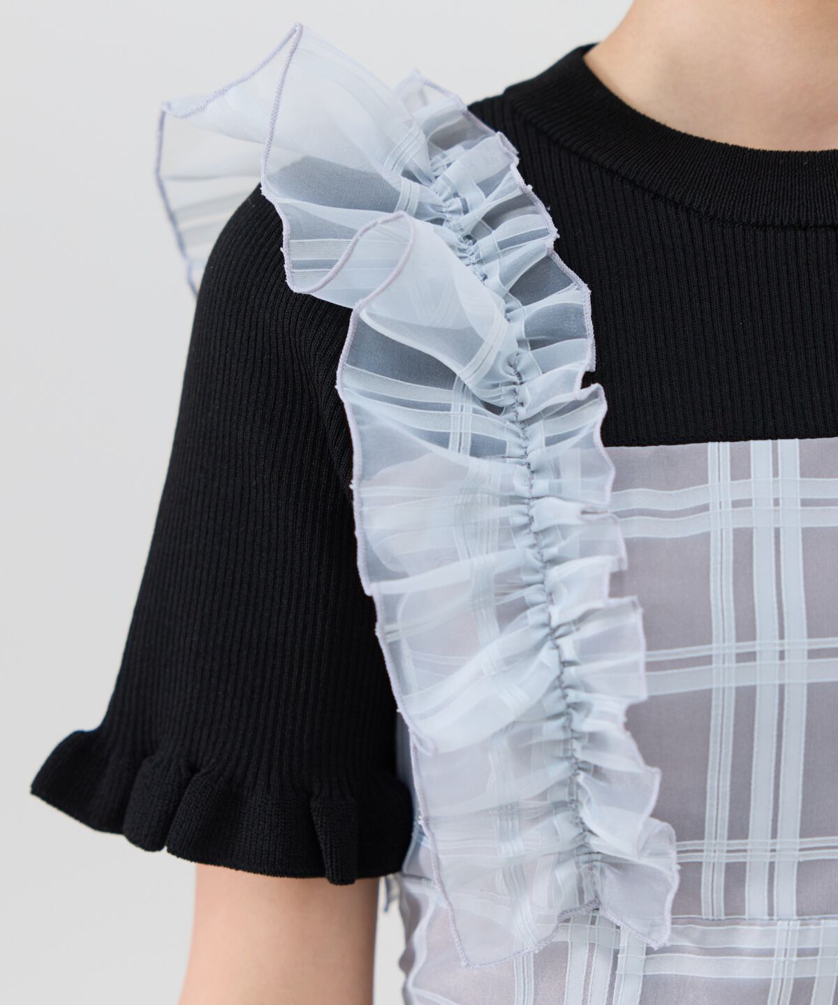 REDYAZEL「ショルダーフリルドッキングワンピース」|ワンピース|