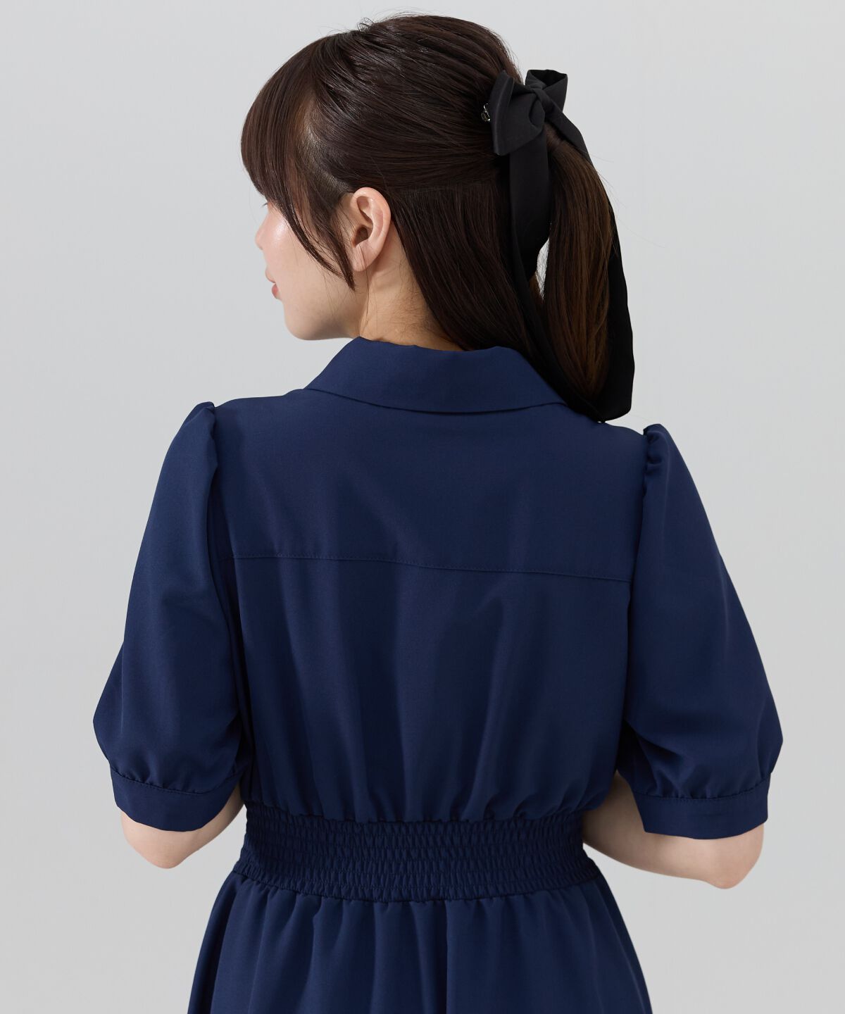 REDYAZEL「ウエストシャーリングシャツワンピース」|ワンピース|