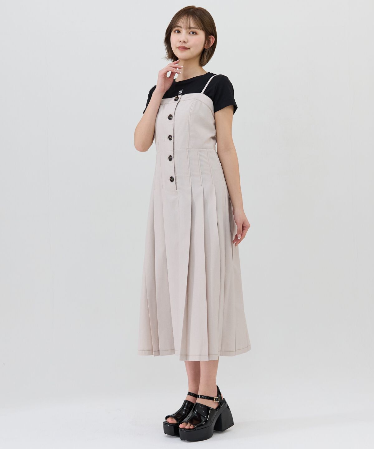 REDYAZEL「２wayプリーツジャンパースカート」|ワンピース|