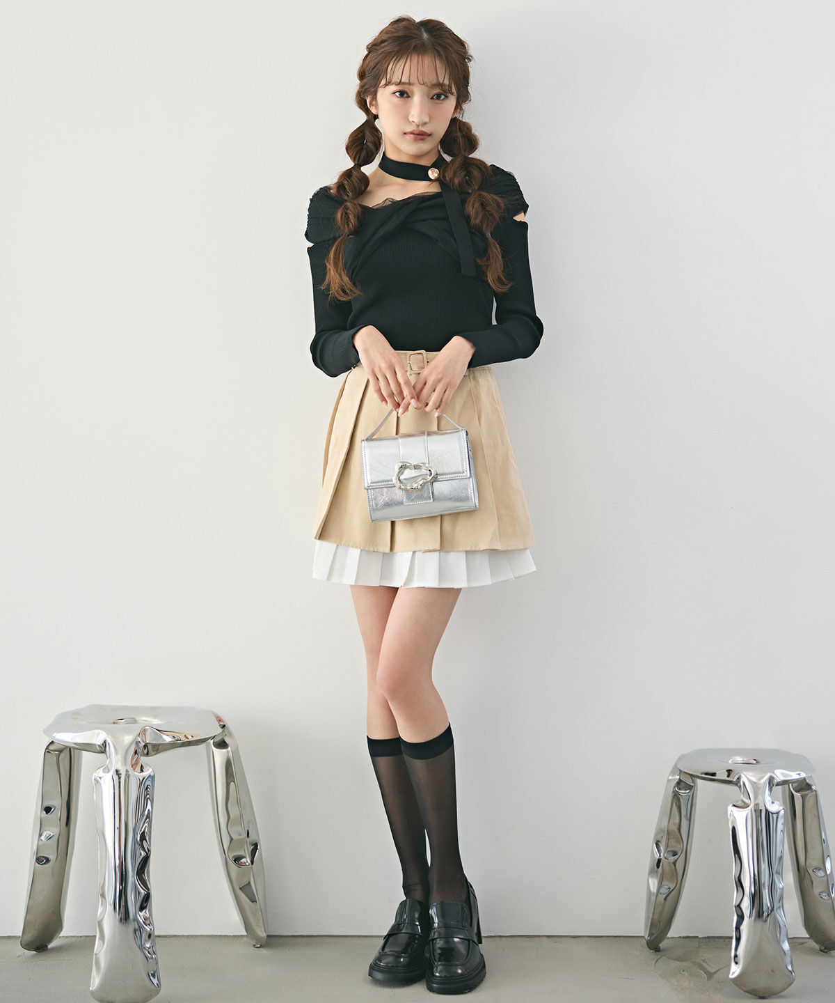 REDYAZEL「バックルデザインロゴストラップミニバッグ」|ショルダー・メッセンジャー|