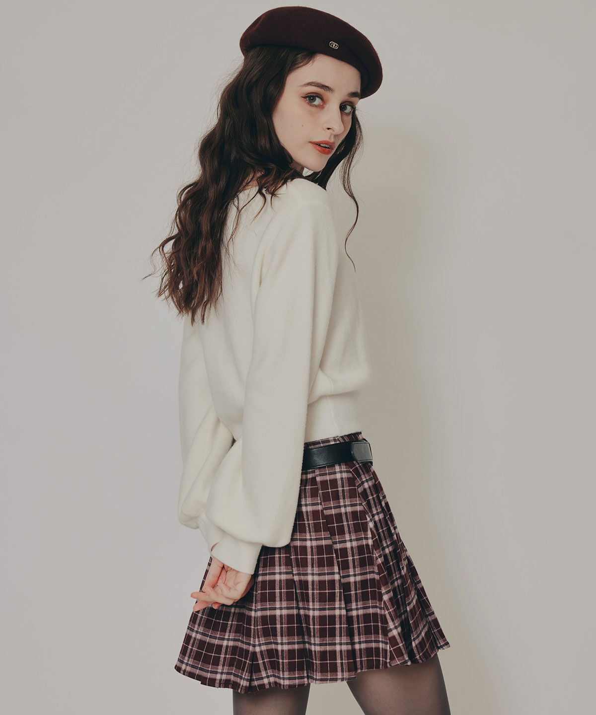 REDYAZEL「ローベルトプリーツミニスカート」|フレア|