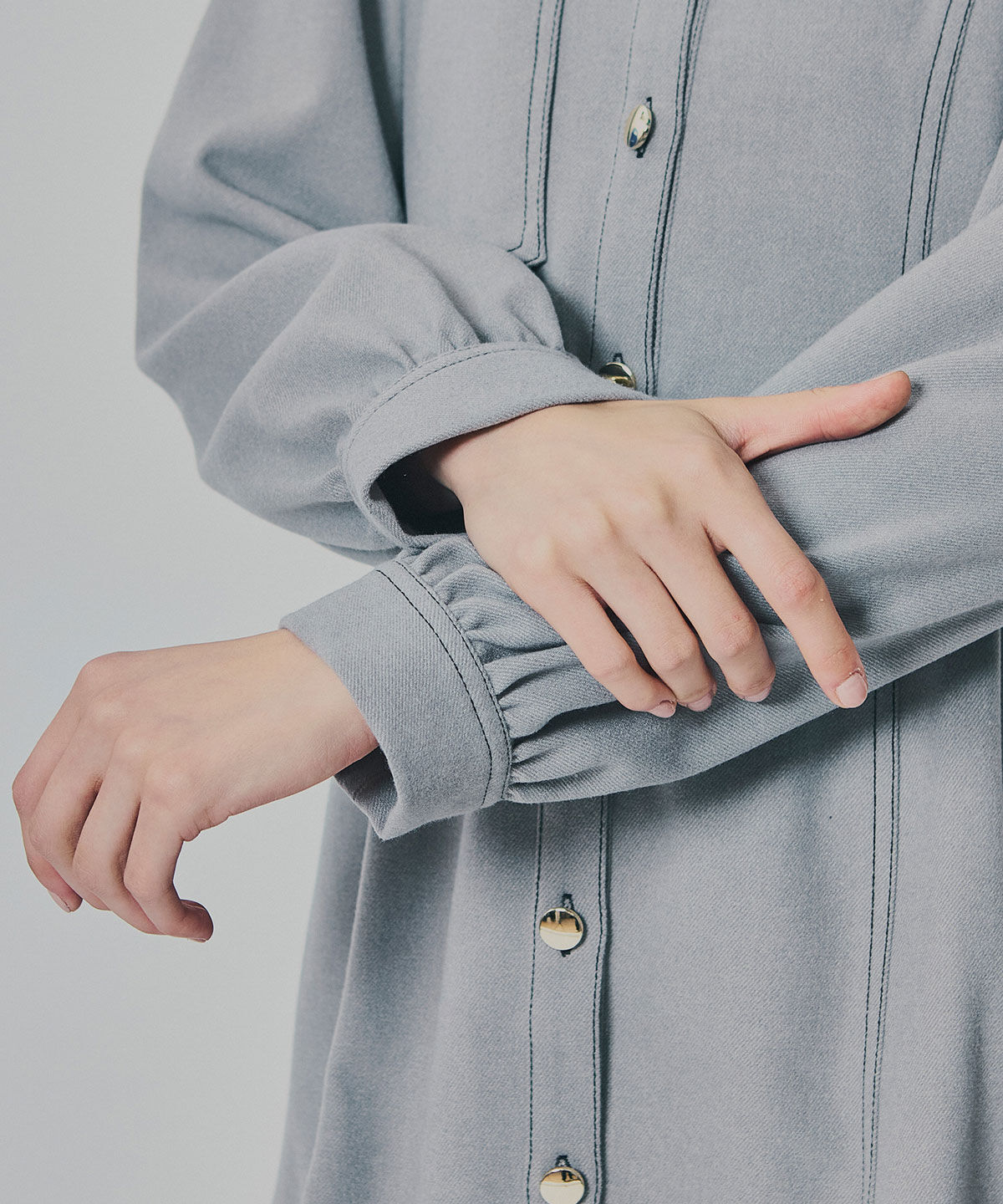 REDYAZEL「バイカラーステッチラインミニワンピース」|ワンピース|