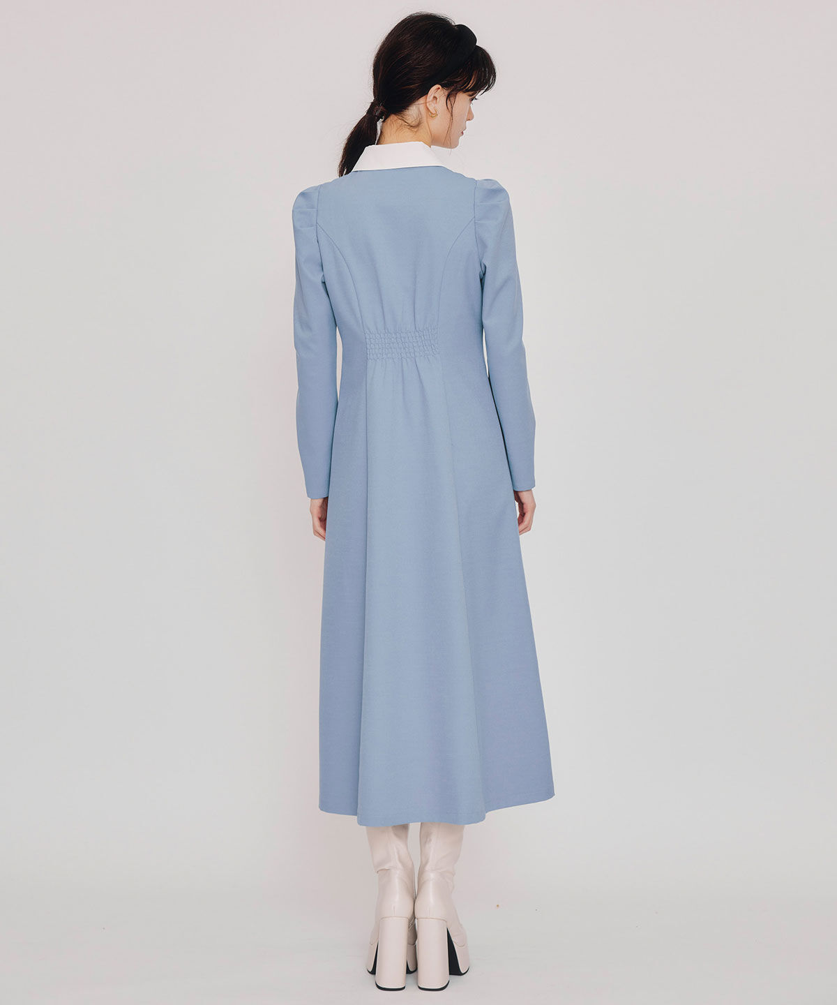 REDYAZEL「フロントZIPバイカラーロングワンピース」|ワンピース|