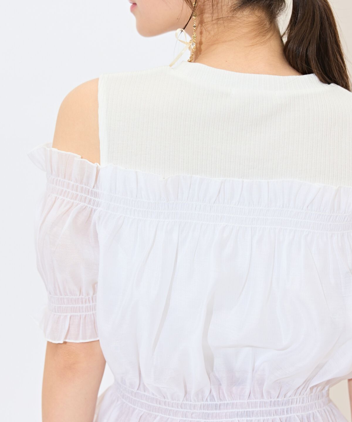 WILLSELECTION「レイヤード風オフショルカットトップス」|Tシャツ・カットソー|