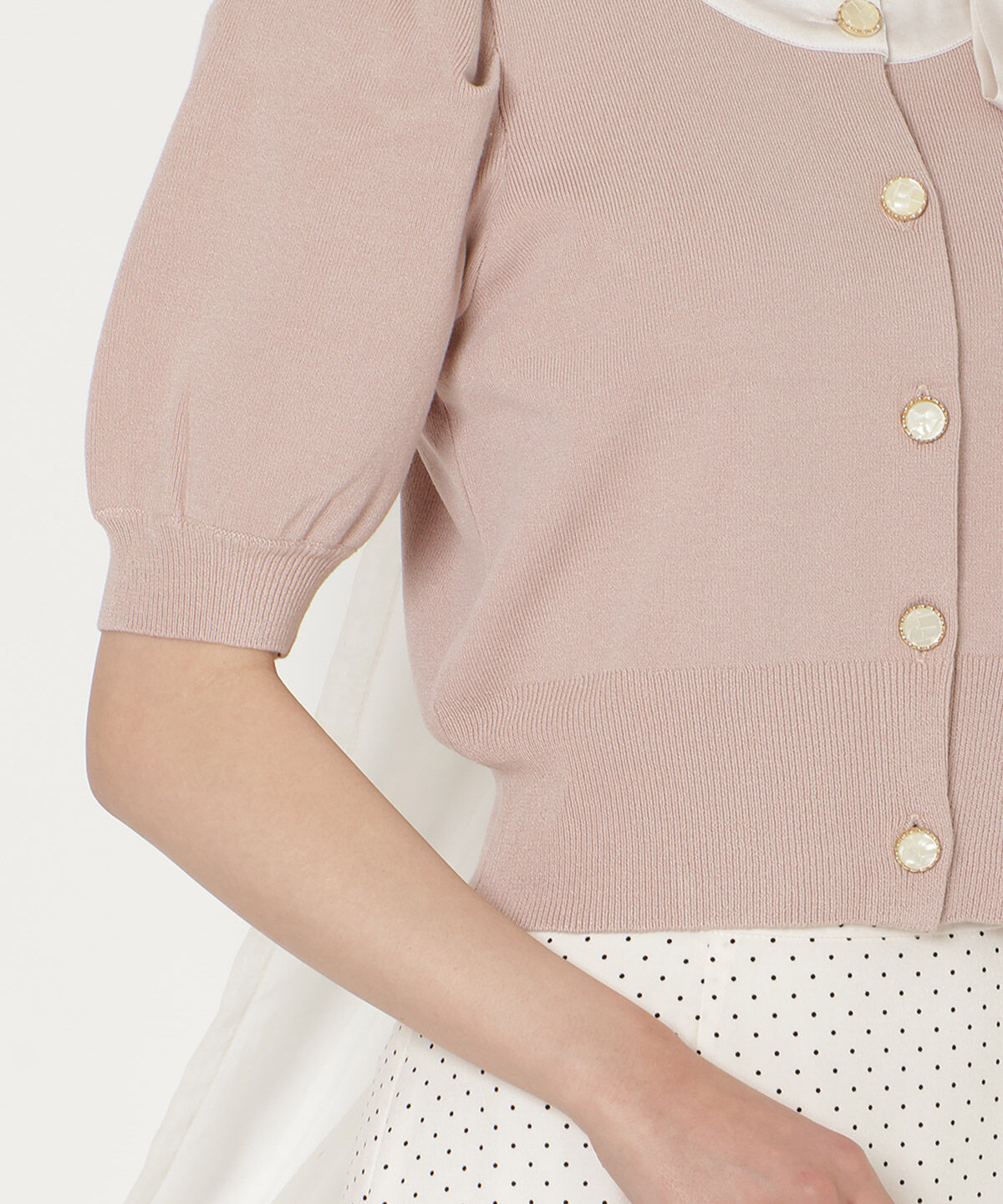 WILLSELECTION「リボンパフカーディガン」|カーディガン|