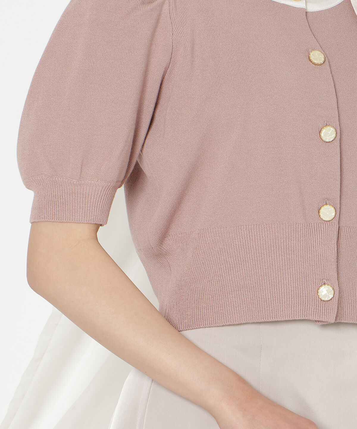 WILLSELECTION「リボンパフカーディガン」|カーディガン|