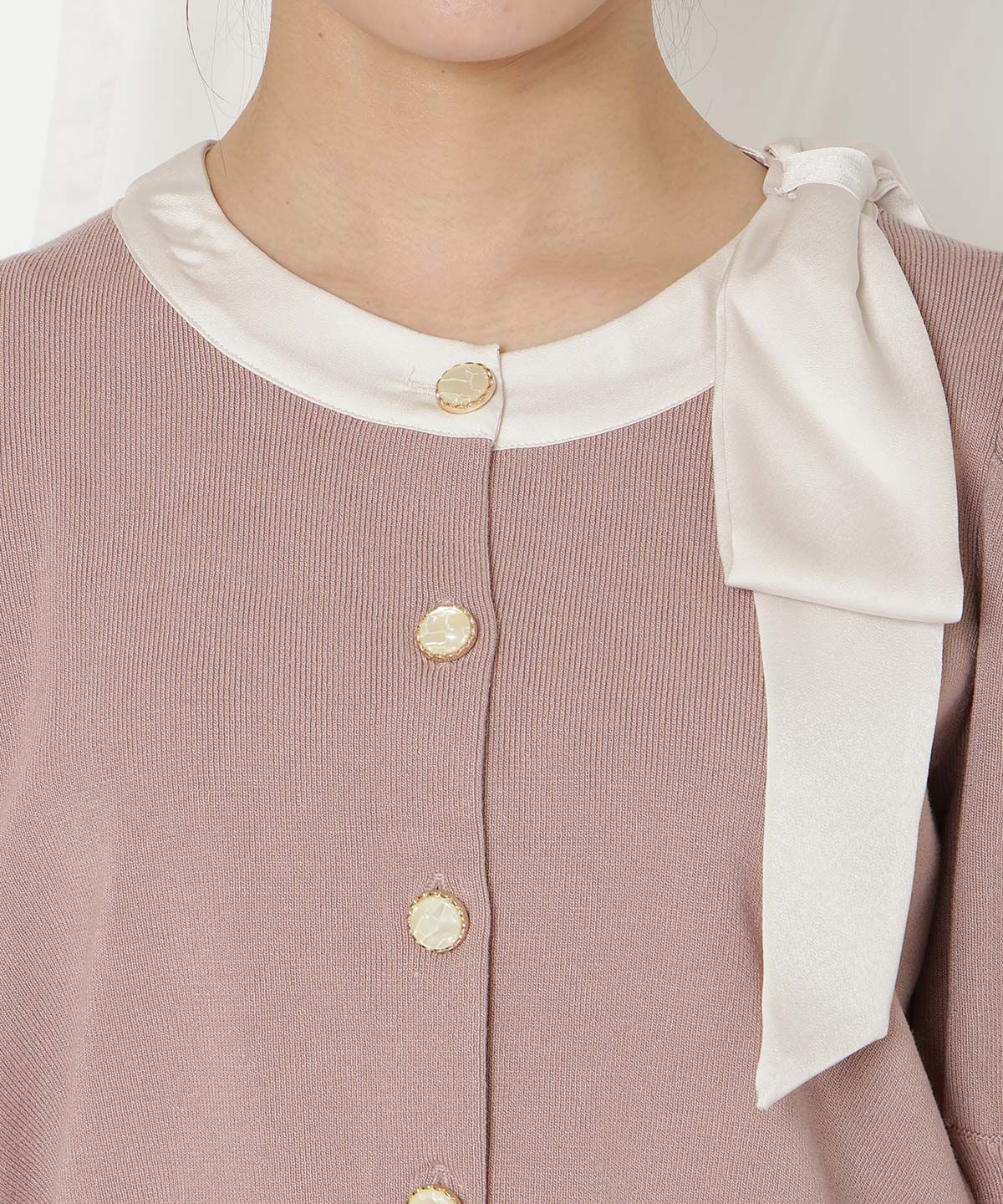 WILLSELECTION「リボンパフカーディガン」|カーディガン|