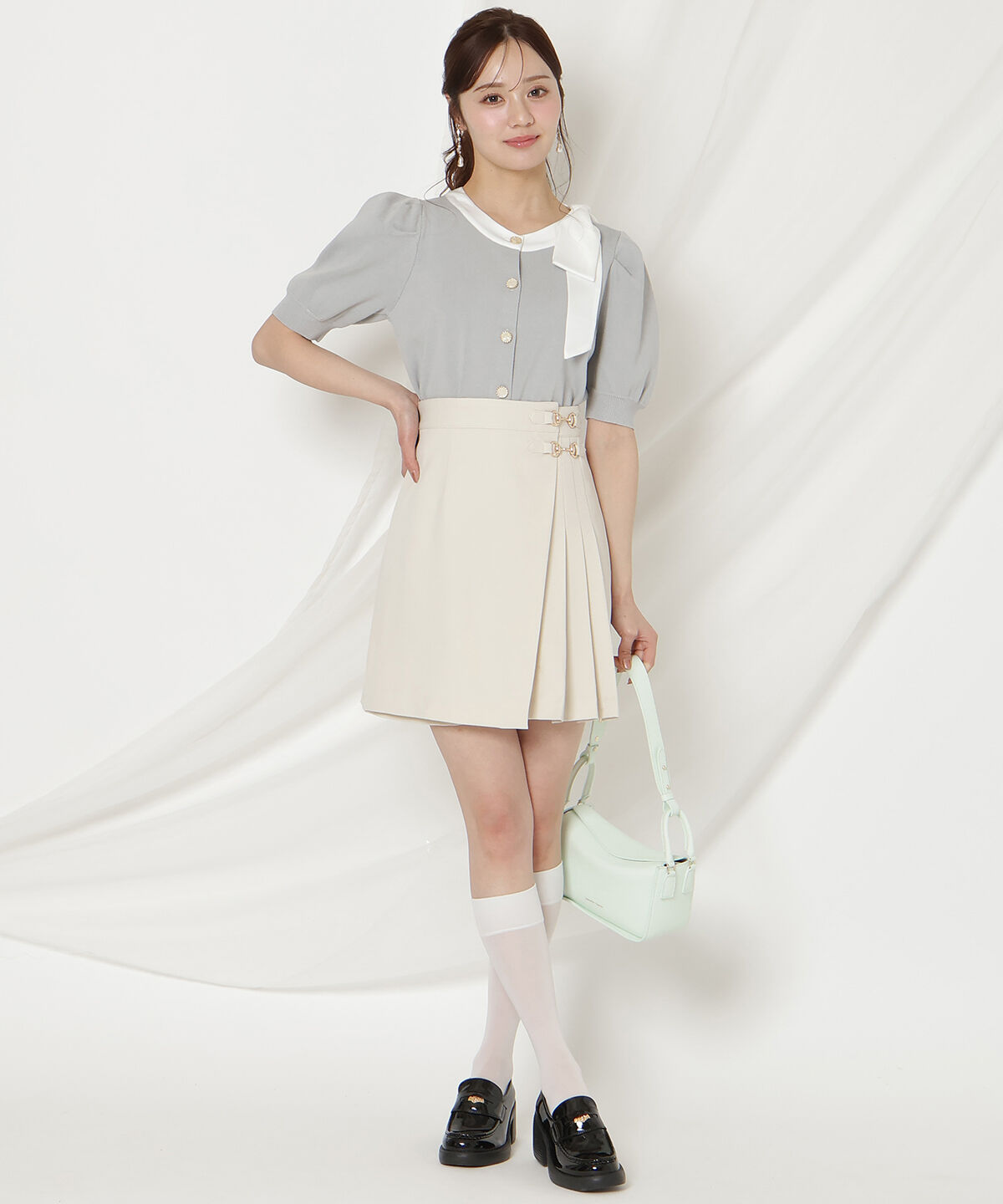 WILLSELECTION「リボンパフカーディガン」|カーディガン|