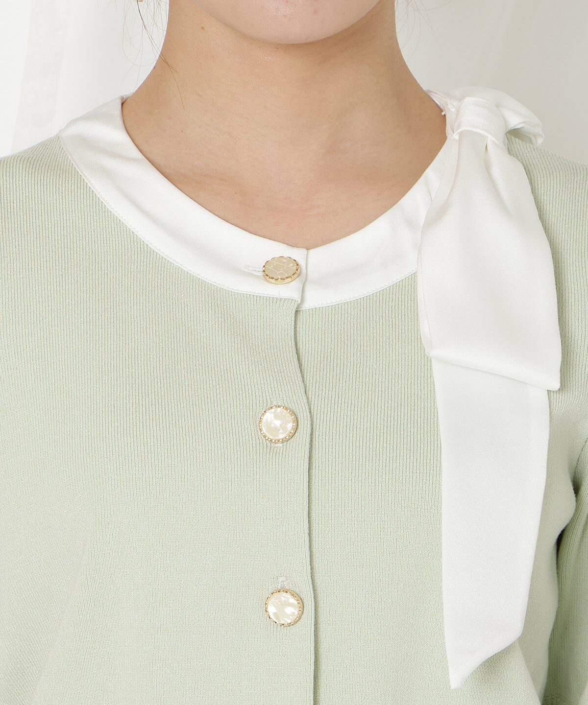 WILLSELECTION「リボンパフカーディガン」|カーディガン|