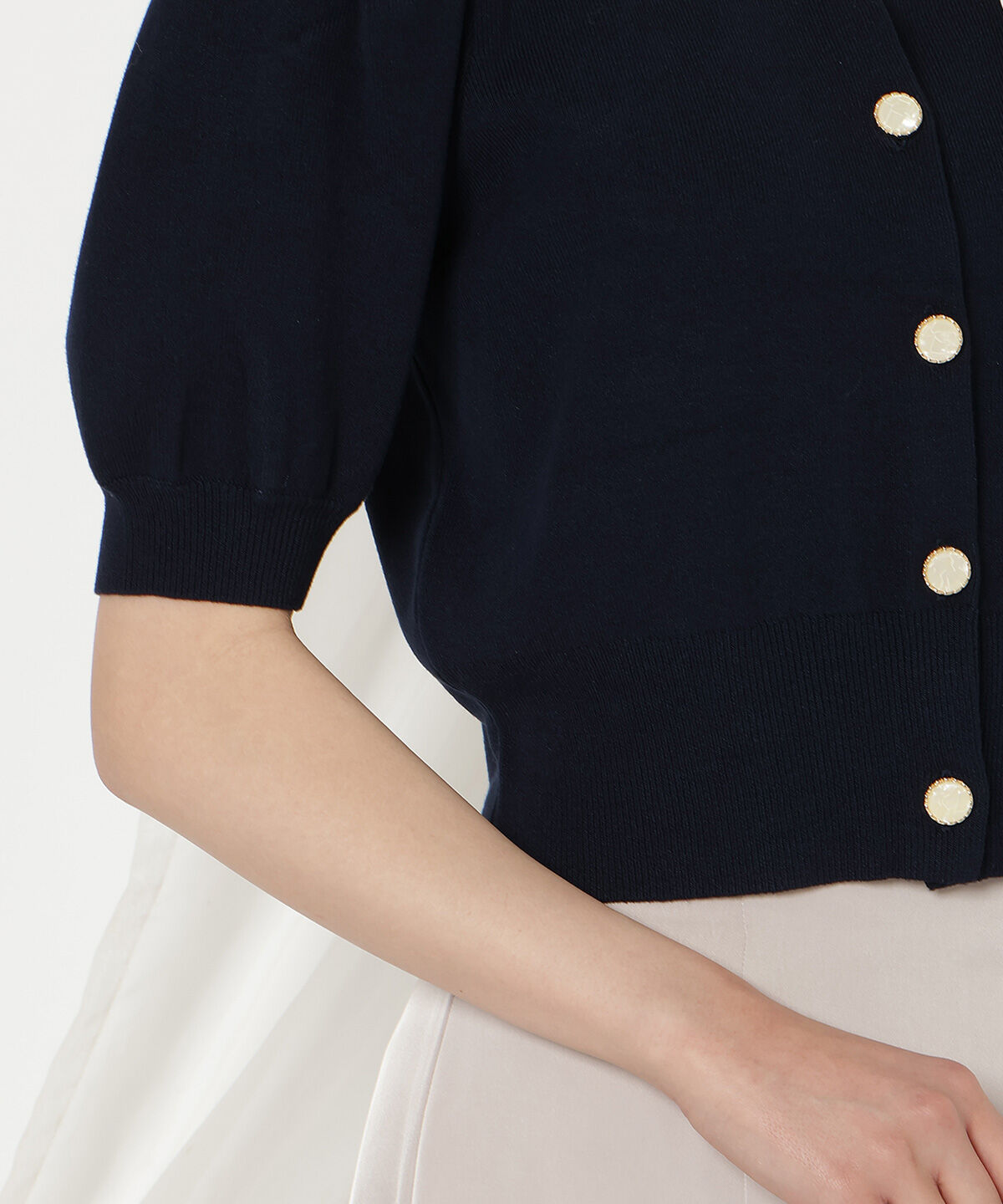 WILLSELECTION「リボンパフカーディガン」|カーディガン|