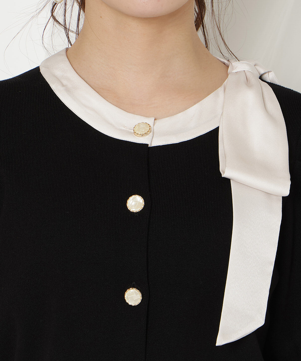 WILLSELECTION「リボンパフカーディガン」|カーディガン|