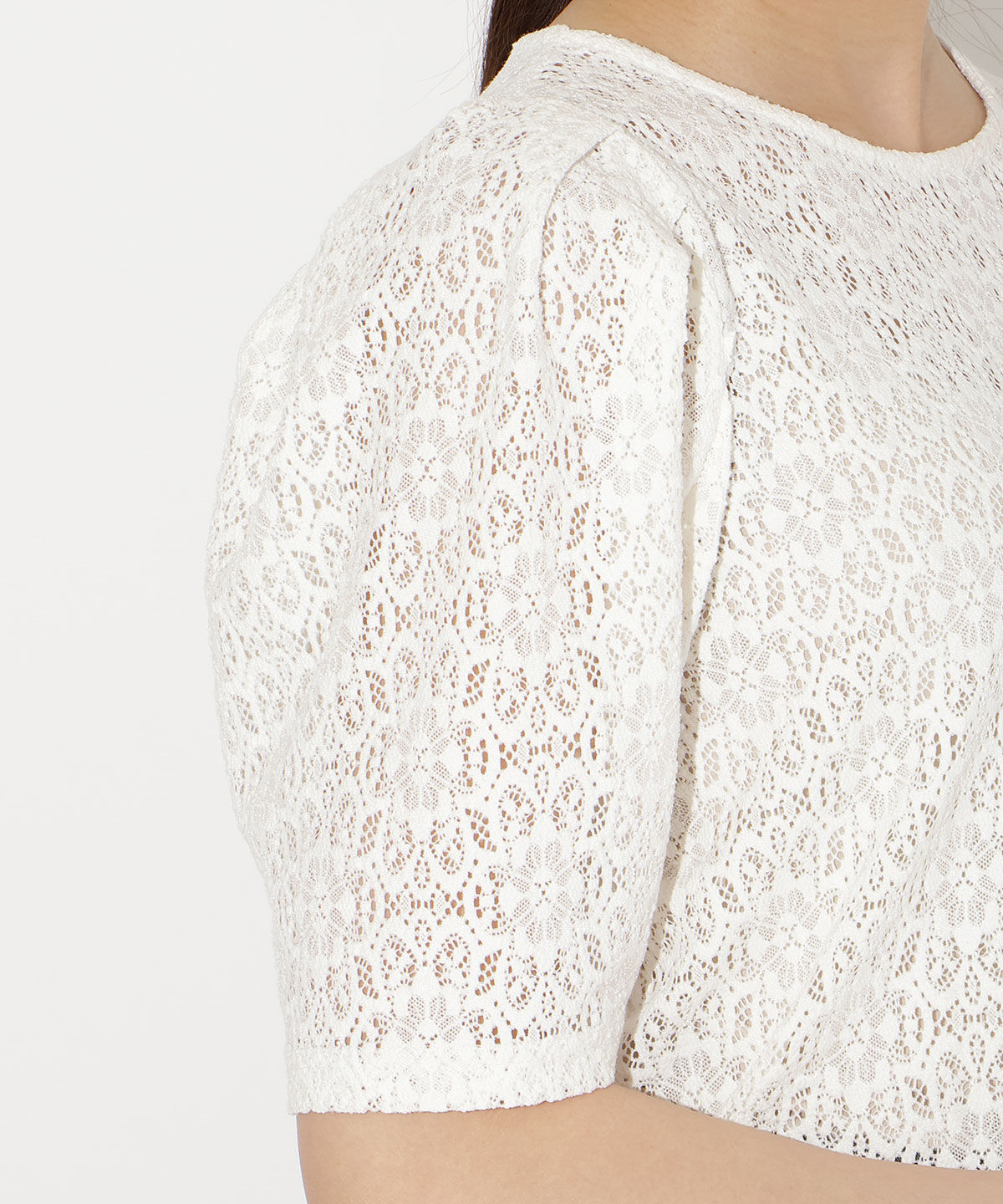 WILLSELECTION「レースクルーネックトップス」|Tシャツ・カットソー|