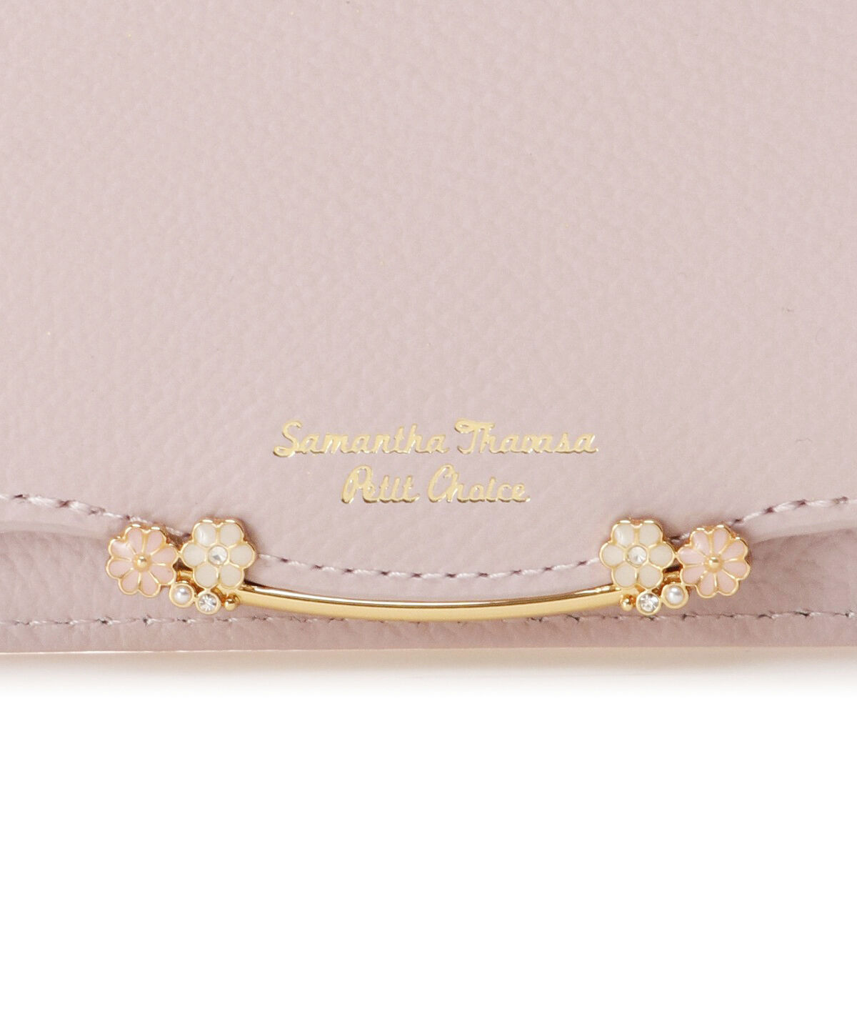 Samantha Thavasa Petit Choice「サイドフラワーバー パスケース」|定期入れ|