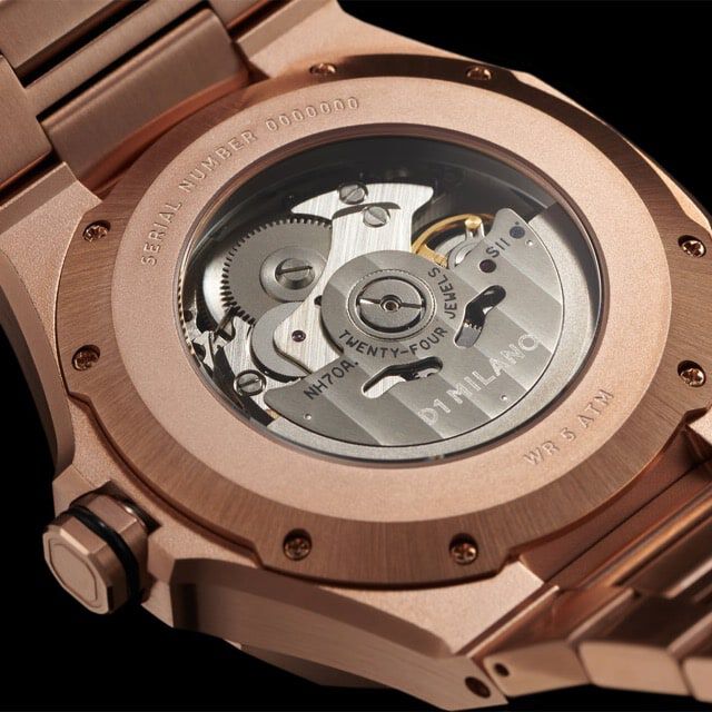 D1 MILANO「<D1 MILANO (ﾃﾞｨｰﾜﾝﾐﾗﾉ) >ｽｹﾙﾄﾝﾘｽﾀｲﾘﾝｸﾞ ﾛｰｽﾞｺﾞｰﾙﾄﾞ」|腕時計|