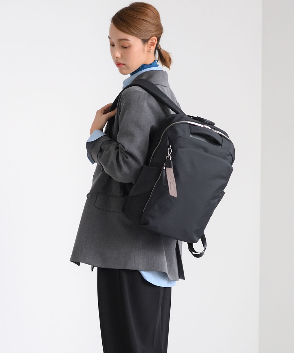 W&.Day/Night「W&.Day/Night/ダブルアンドデイナイト ポルク スクエアリュック 14.0インチPCサイズ 15237」|リュック|ブラック