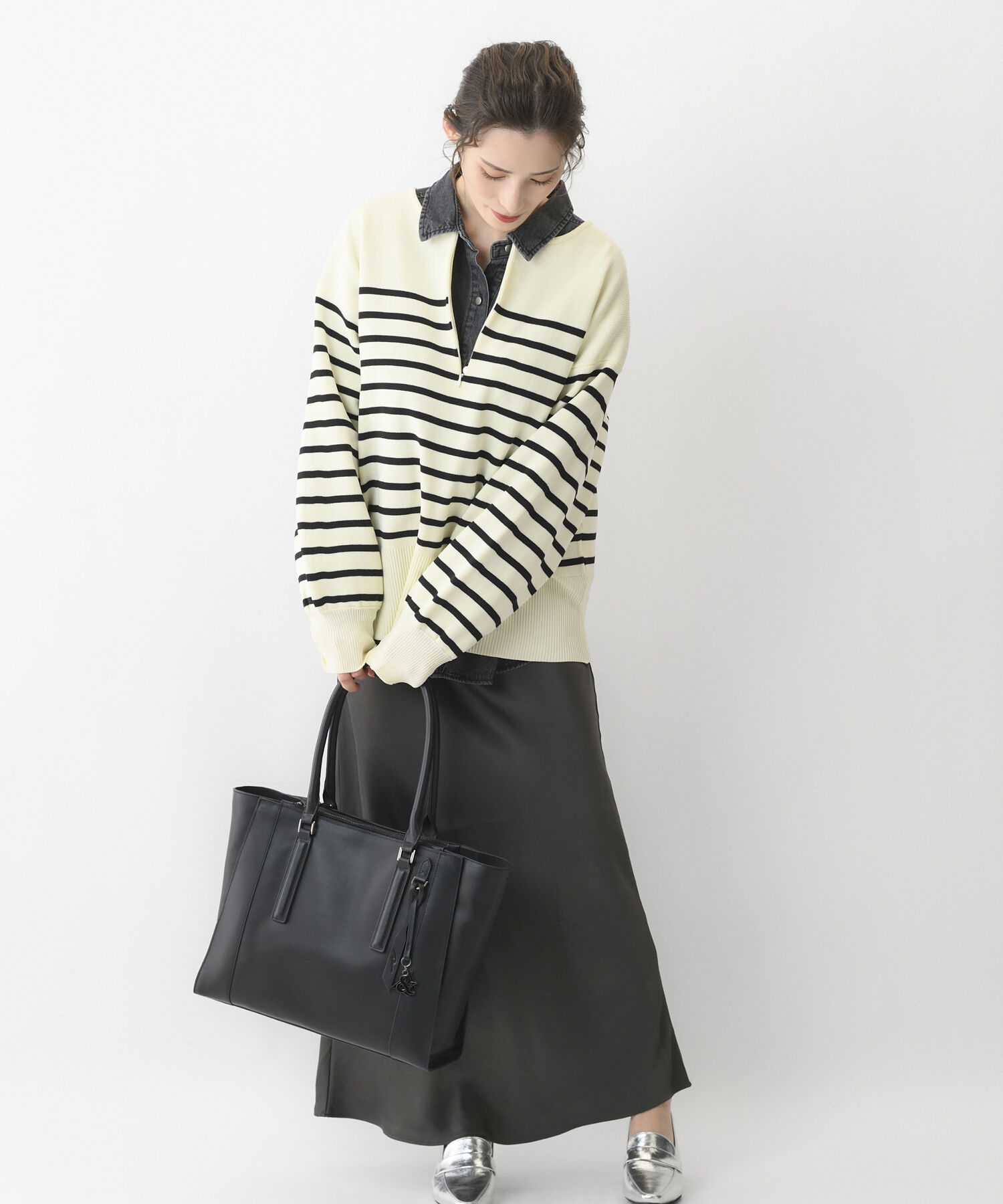 W&.Day/Night「W&.Day/Night グルマンキー レザートート A4サイズ 13.3インチPC収納 19001」|トートバッグ|