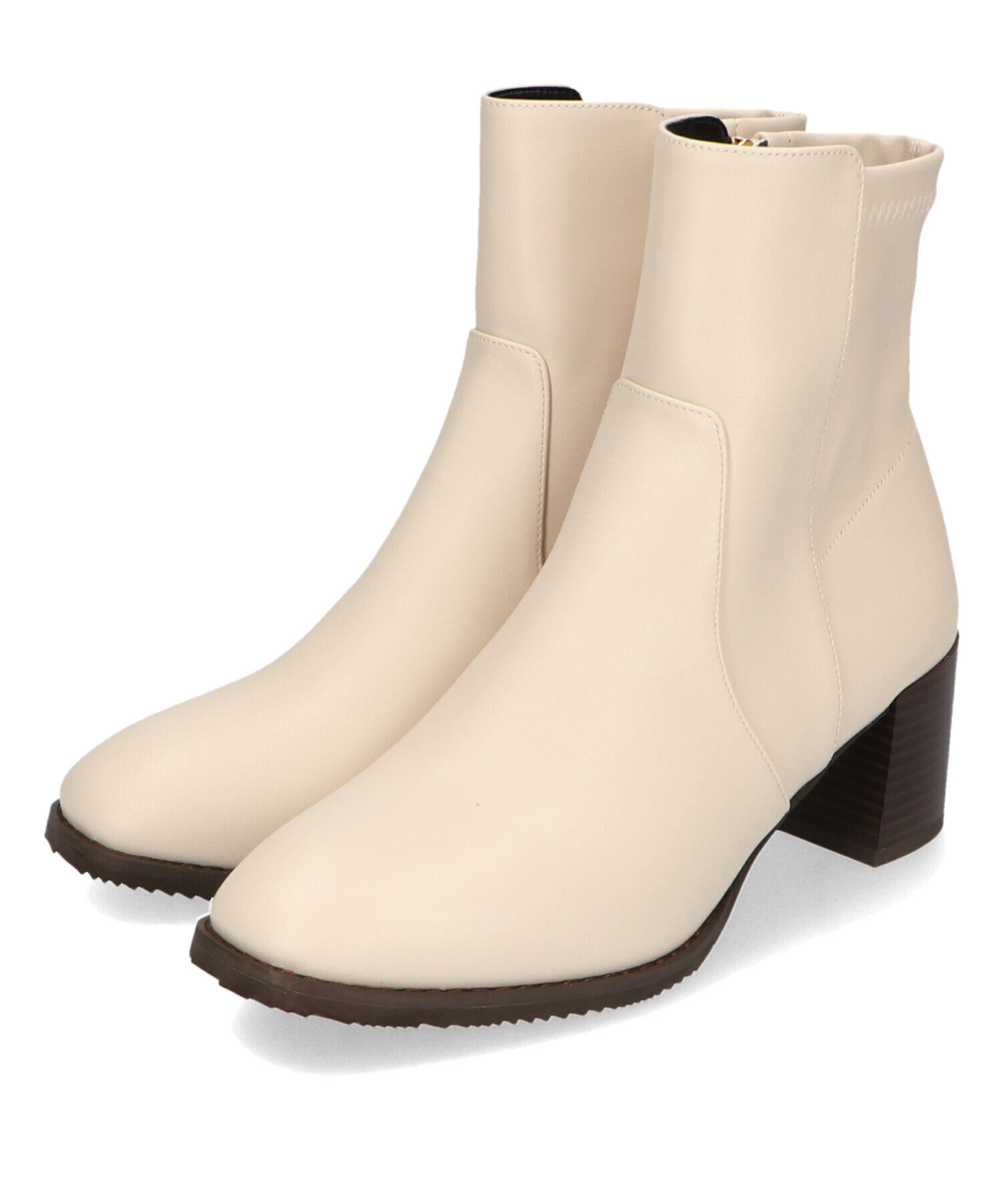 ORiental TRaffic「【 美脚 】 チャンキー ヒール ミドル ブーツ/31408 ヒール6ｃｍ 太ヒール 定番人気」|ショートブーツ|