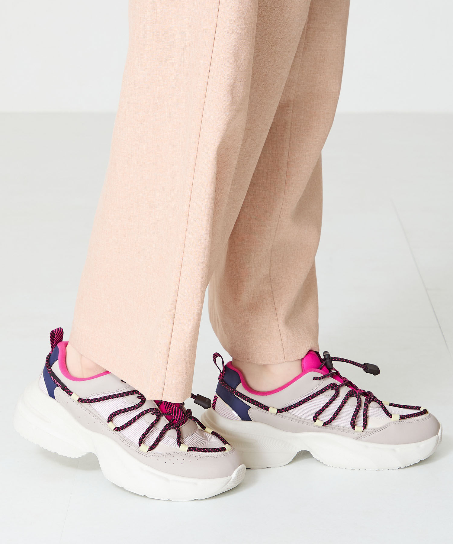 ORiental TRaffic「ドローコードデザイン配色スニーカー/OT3767」|スニーカー|