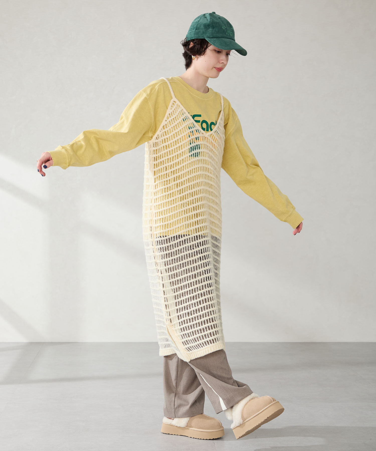 ORiental TRaffic「【 厚底 】 ムートン 2way サンダル /51320 防寒」|サンダル|