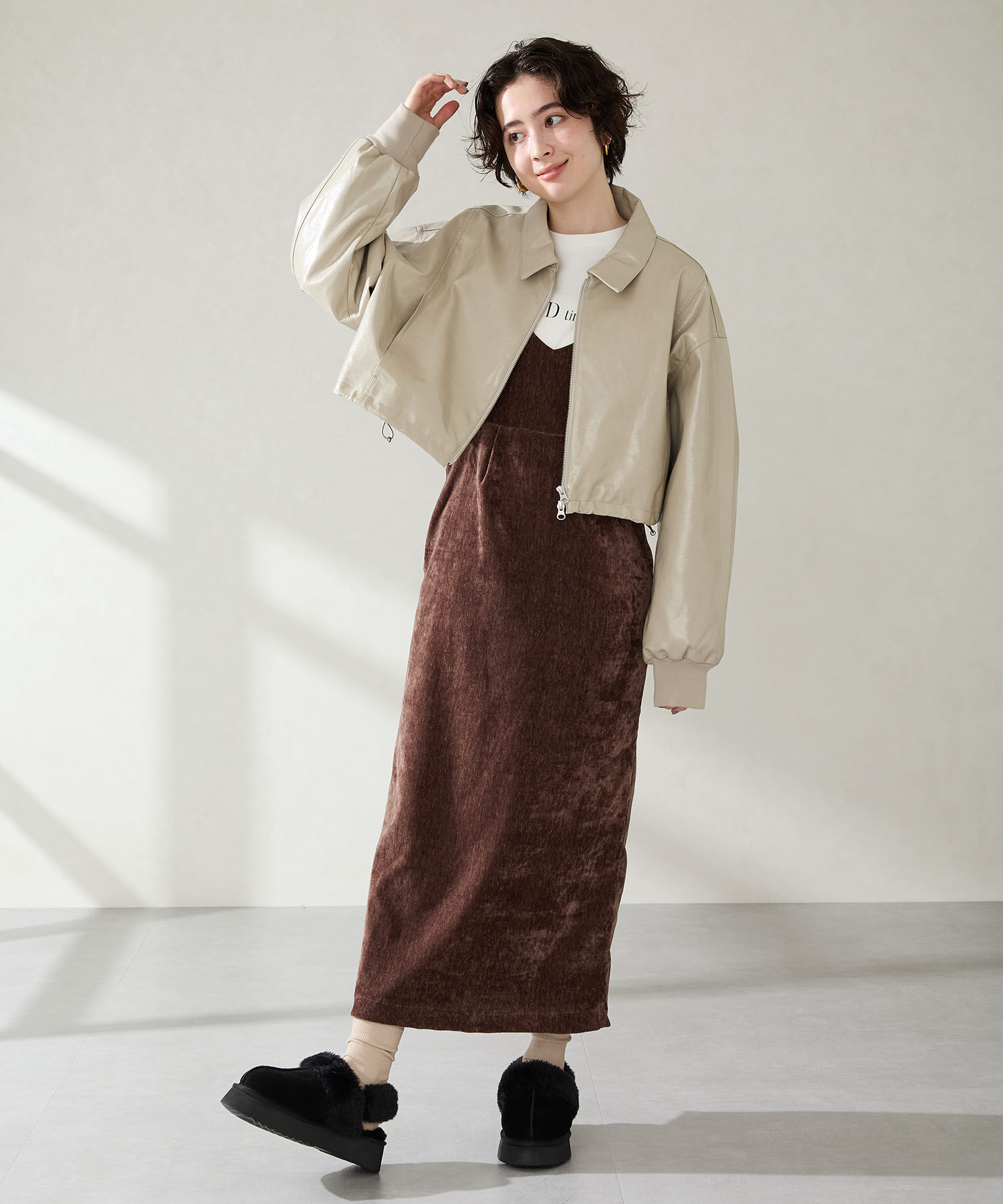 ORiental TRaffic「【 厚底 】 ムートン 2way サンダル /51320 防寒」|サンダル|