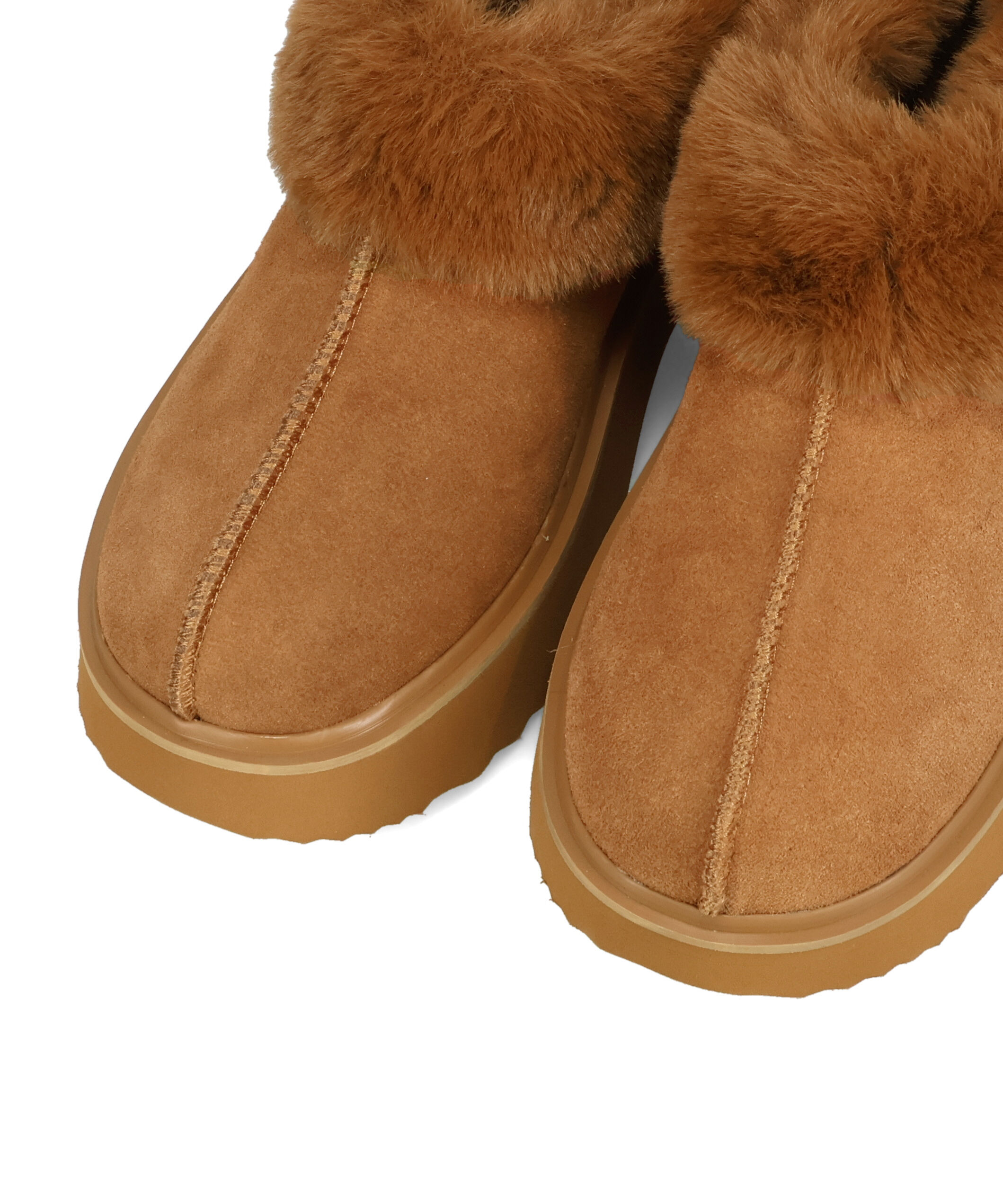 ORiental TRaffic「【 厚底 ・ 美脚 】 ムートン サボ /51325 ファー レオパード 防寒 」|サンダル|