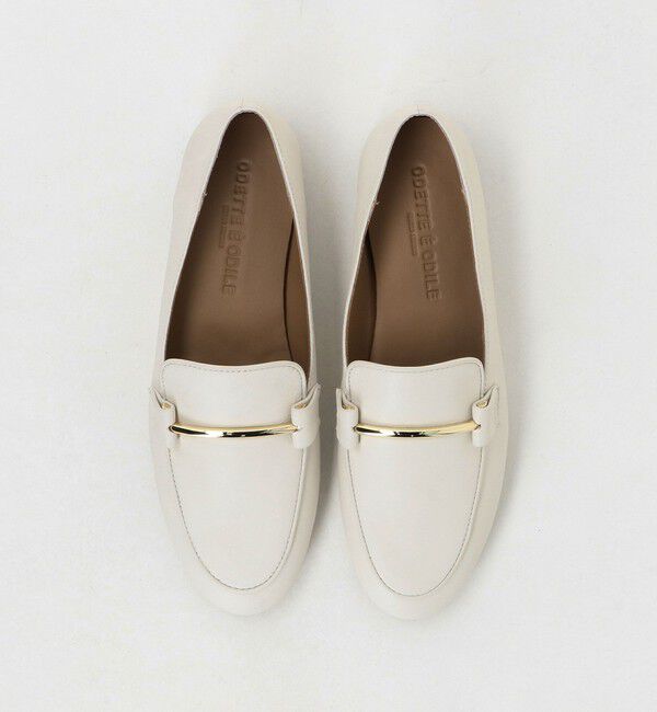 ODETTE E ODILE「メタルロッドローファー フラット10&uarr;」|ローファー|OFF WHITE
