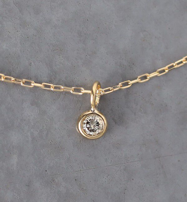 UNITED ARROWS「＜les bonbon＞K18 ダイヤモンド ネックレス」|ネックレス|