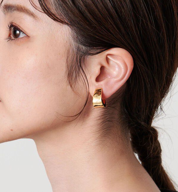 UNITED ARROWS「Jシェイプ イヤリング」|イヤリング|