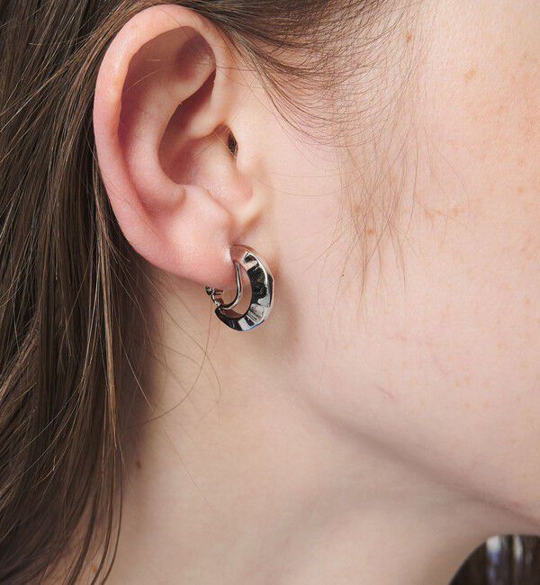 UNITED ARROWS「BUMPY フープイヤリング」|イヤリング|SILVER