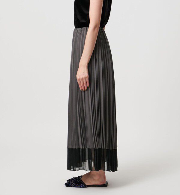 UNITED ARROWS「シアー コンビ プリーツ スカート」|スカート|