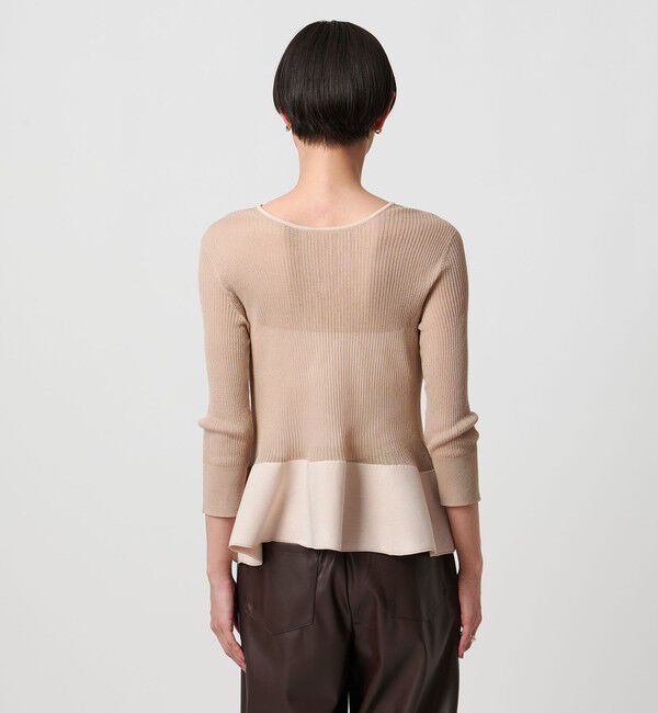 UNITED ARROWS「シアー リボン 2WAYカーディガン ウォッシャブル」|カーディガン|