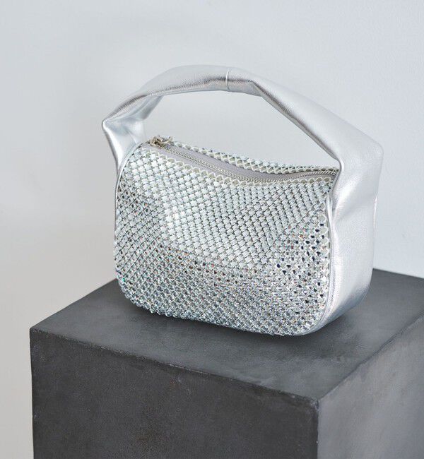 UNITED ARROWS「SPARKLE ワンハンドル バッグ」|ハンドバッグ|SILVER