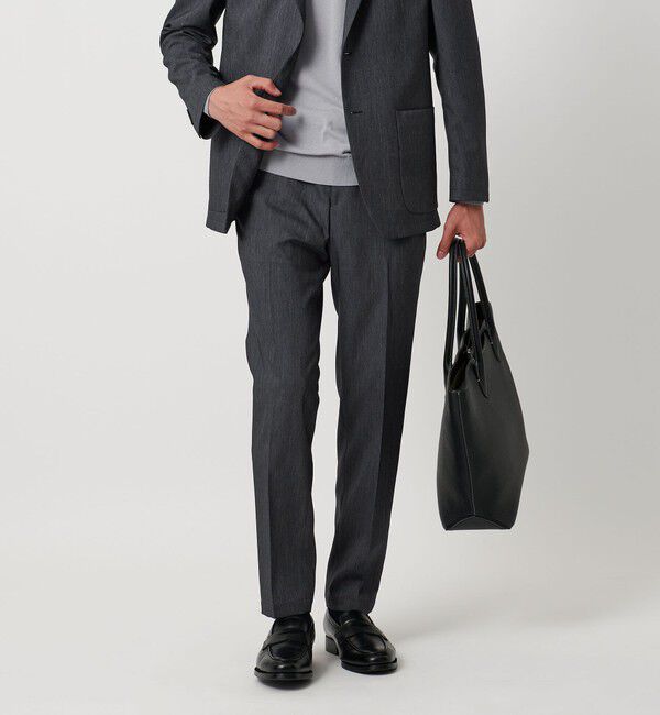 UNITED ARROWS「デニムライク ノープリーツ パンツ UA COZY ‐ウォッシャブル ヨコストレッチ‐」|スーツ|