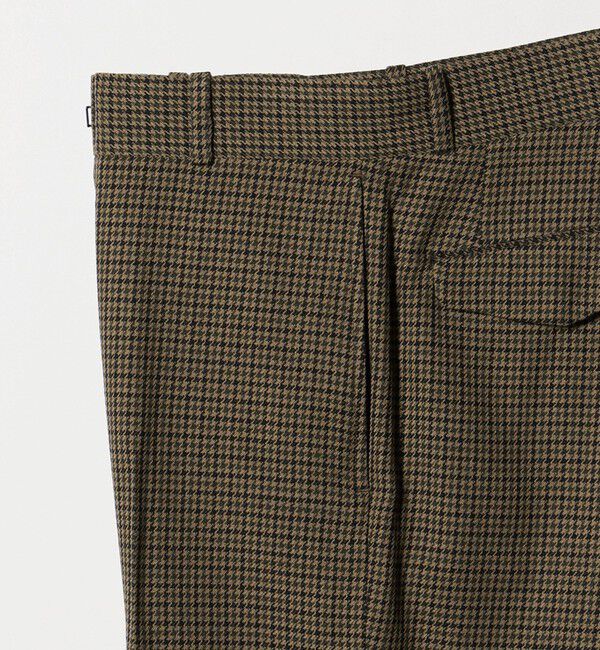 UNITED ARROWS「モダンチェック ノープリーツ ワイドストレート パンツ」|その他|