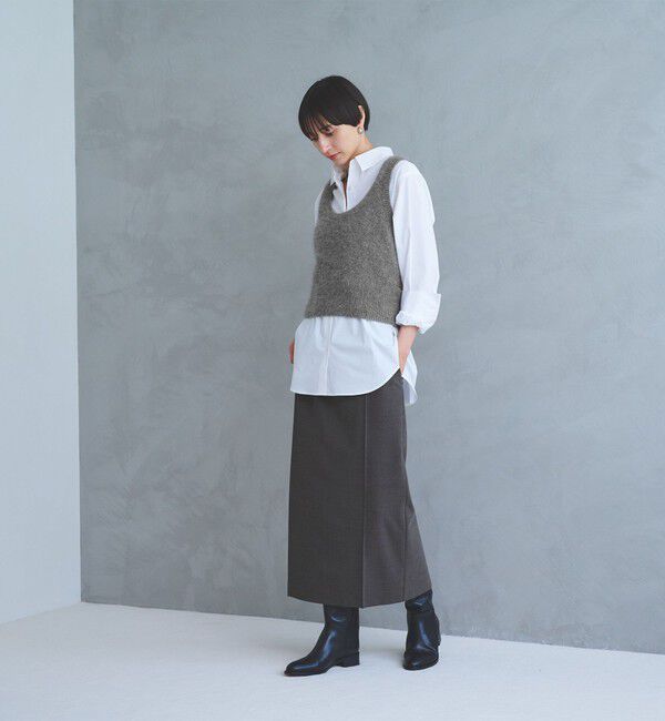 UNITED ARROWS「フォックス カシミヤ スパンコール 2WAY ニットベスト」|ベスト・ジレ|